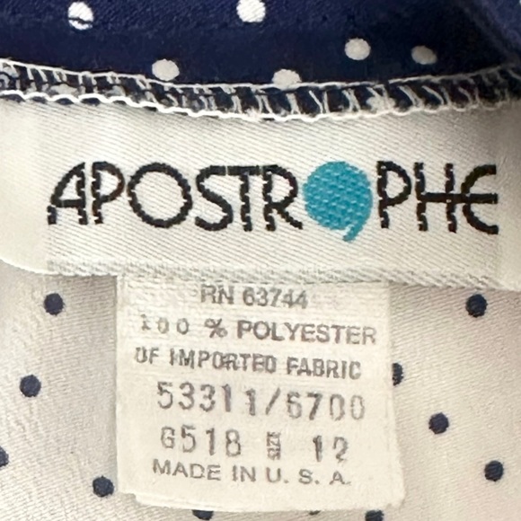 Apostrophe Blouse 12 Polka Dot White - Picture 6 of 6